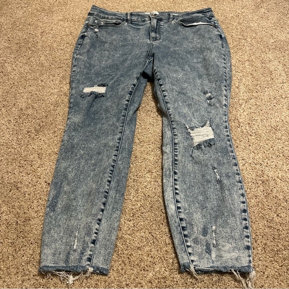 Judy Blue Light Acid Wash High Rise Lincoln Skinny Jeans Plus Size 20W - Picture 3 of 6